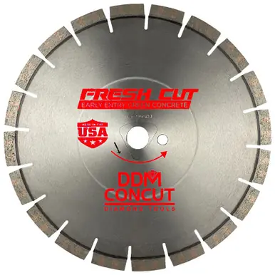 DDM Concut R12120 - 12" x .120 Red Fresh Cut Diamond Blade