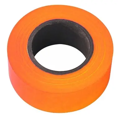 Irwin Strait-Line 65602 Flagging Tape, 1-3/16" x 150‘, Orange Glo