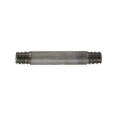 Midland Industries 49022 - Welded Pipe Nipple, 1/4" MPT x 1/4" MPT, 2" L, Stainless Steel, SCH 40
