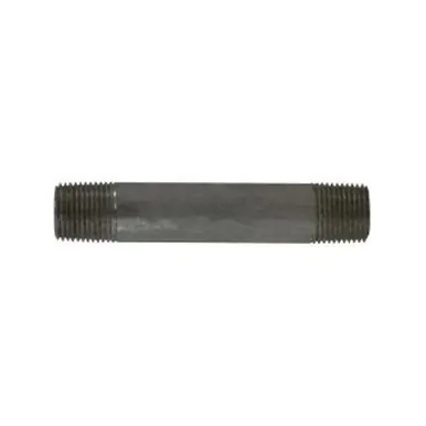 Midland Industries 52050 - Seamless Pipe Nipple, 3/8" MPT x 3/8" MPT, 6" L, Stainless Steel, SCH 80