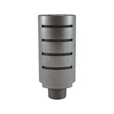 Midland Industries 28371 - Slit Pattern High Flow Muffler, 3/4" Nominal, MPT, Aluminum