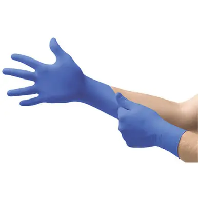 MICROFLEX N193 Cobalt N19 Nitrile Gloves, L, 3.9/4.3 mil