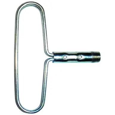 PFERD 89650 Galvanized T-Shape Handle w/ 1/4" NPT Thread for use w/ Pipe & Flue Brushes