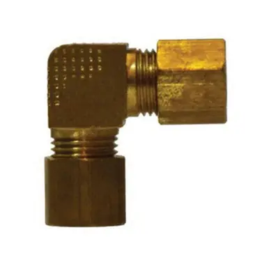 Midland Industries 00065-07 - Elbow, 7/16" Compression x 7/16" Compression, Brass