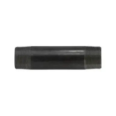 Midland Industries 57129 - Welded Pipe Nipple, 1-1/4" MPT x 1-1/4" MPT, 6" L, Steel, Black, SCH 40