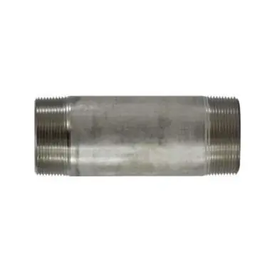 Midland Industries 49211 - Welded Pipe Nipple, 3" MPT x 3" MPT, 10" L, Stainless Steel, SCH 40