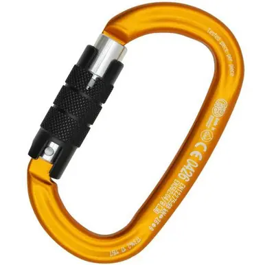 KONG 712LG0OPNKK - Ovalone Aluminum Twist Lock Orange Carabiner