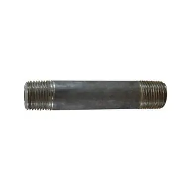 Midland Industries 51061 - Seamless Pipe Nipple, 1/2" MPT x 1/2" MPT, 1-1/2" L, Stainless Steel, SCH