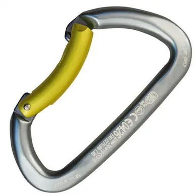 KONG 733L10DC0KK - Guide Aluminum Bent Gate Grey Carabiner
