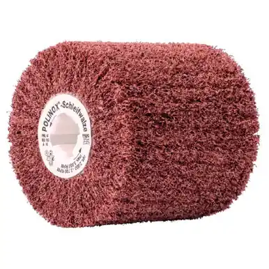 PFERD 43102 4" x 4" POLINOX Non-Woven Finishing Drum 5/8-11 Thd. - Radial Construction - 80 Grit
