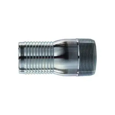 Midland Industries CNT-500-SP - Combination King Nipple, 5" Hose Barbed x 5" MPT, Steel, Zinc-Plated
