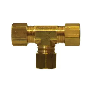 Midland Industries 00164-08 - Tee, 1/2" Compression x 1/2" Compression x 1/2" Compression, Brass