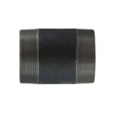 Midland Industries 59231SMLS - Seamless Pipe Nipple, 4" MPT x 4" MPT, 12" L, Steel, Black, SCH 80