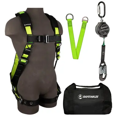 Safewaze EX-1000-S/M - PRO Bag Kit FS185-S/M Harness, 018-5009 SRL, FS811-3 Anchor, FS8150 Bag