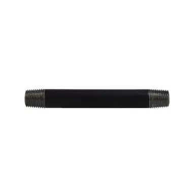 Midland Industries 59028SMLS - Seamless Pipe Nipple, 1/4" MPT x 1/4" MPT, 5" L, Steel, Black, SCH 80
