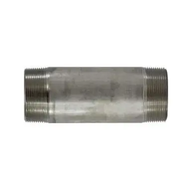Midland Industries 49213 - Welded Pipe Nipple, 3" MPT x 3" MPT, 12" L, Stainless Steel, SCH 40