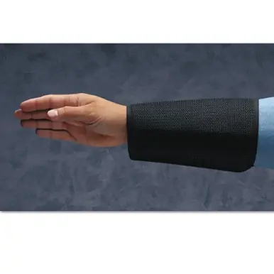 Ansell 59-801-9 Cane Mesh Sleeves, Velcro Closure, Black, Length 9"