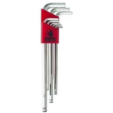 Bondhus 17099 Ball End L-Wrench Set, 1.5-10mm, 9-Piece