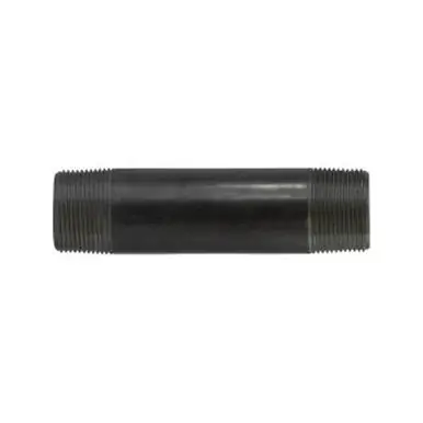 Midland Industries 57133 - Welded Pipe Nipple, 1-1/4" MPT x 1-1/4" MPT, 10" L, Steel, Black, SCH 40