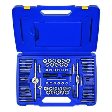 Irwin Hanson 26376 76-Piece Machine Screw/Fractional/Metric Tap & Hex Die Set