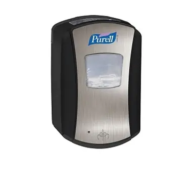 PURELL 1328-04 LTX-7 Touch-Free Hand Sanitizer Dispenser, 700 mL, Black/Chrome (4pk)