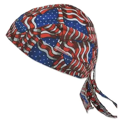 Comeaux Caps 7000SS Style 7000 Welder Doo Rag with Stars and Stripes Design