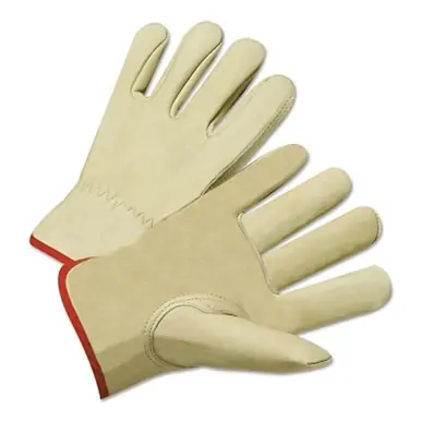 Anchor Brand 4015M Standard Grain Cowhide Driver Gloves, Medium, Unlined, Tan