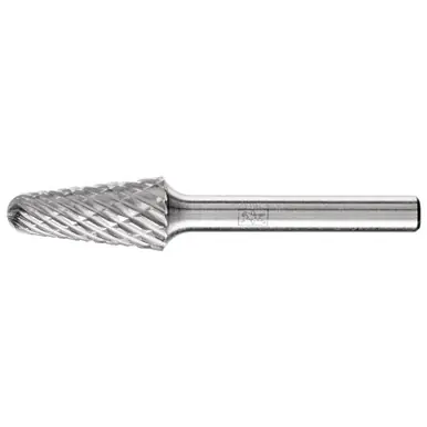 PFERD 28014 Carbide Bur - 14° Taper, OMNI Cut 1/2" x 9/8" x 1/4" Shank - SL-4