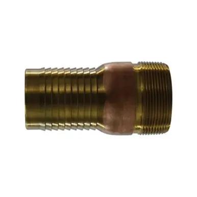 Midland Industries 973606 - Combination King Nipple, 2-1/2" Hose Barbed x 2-1/2" MPT, Brass