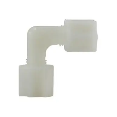 Midland Industries 17126N - 90° Union Elbow, 3/8" Compression x 3/8" Compression, Nylon, White