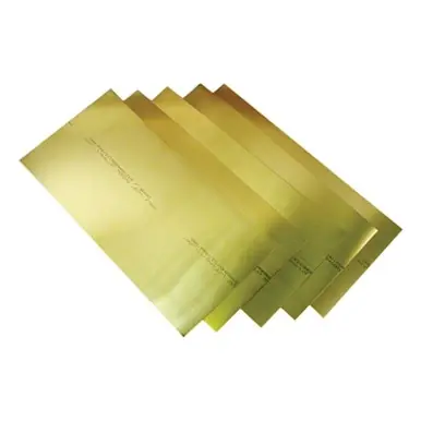 Precision Brand 17305 Brass Shim Stock Roll, 0.0004" x 100" x 6"