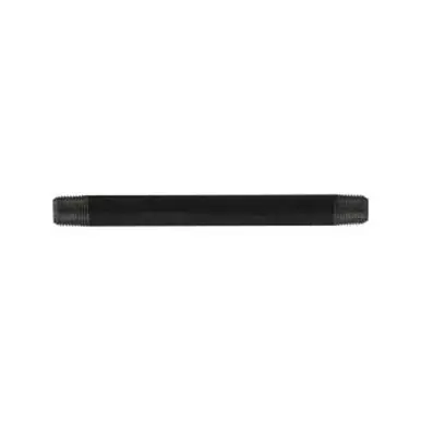 Midland Industries 57014 - Welded Pipe Nipple, 1/8" MPT x 1/8" MPT, 9" L, Steel, Black, SCH 40