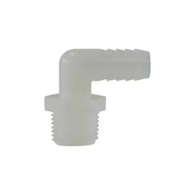 Midland Industries 33464W - 90° Elbow, 2" Hose Barbed x 2" MIP, Nylon
