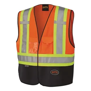 Pioneer V1020251U-S/M Safety Vest, Orange, S/M