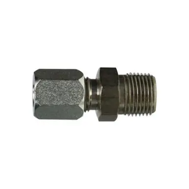 Midland Industries SSC240448 - Adapter, 1/4" Tube x 1/2" NPT(M), Stainless Steel