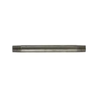 Midland Industries 49001 - Welded Pipe Nipple, 1/8" MPT x 1/8" MPT, 3/4" L, Stainless Steel, SCH 40