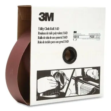 3M 051115-19818 Utility Cloth Rolls 314D, 2" x 50 yd, P220 Grit