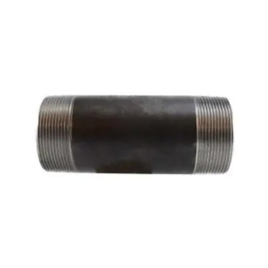 Midland Industries 59201SMLS - Seamless Pipe Nipple, 3" MPT x 3" MPT, 3" L, Steel, Black, SCH 80