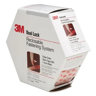 3M 051131-06463 Dual Lock Fastener, 1" x 4.9 Yd, Clear