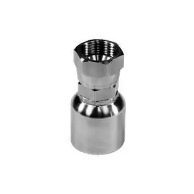 Midland Industries SS43-04-06FJ -43 Series Straight Swivel Adapter, 1/4" Hose x 9/16" Female JIC,