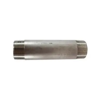 Midland Industries 49124 - Welded Pipe Nipple, 1-1/4" MPT x 1-1/4" MPT, 3-1/2" L, Stainless Steel