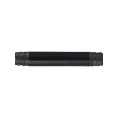 Midland Industries 57056 - Welded Pipe Nipple, 3/8" MPT x 3/8" MPT, 12" L, Steel, Black, SCH 40