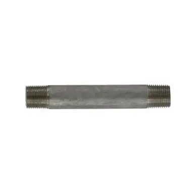 Midland Industries 49055 - Welded Pipe Nipple, 3/8" MPT x 3/8" MPT, 11" L, Stainless Steel, SCH 40