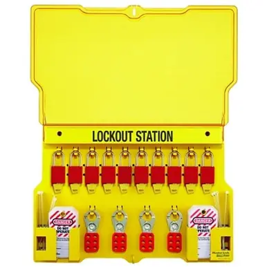 Master Lock 1483BP1106 Lockout Station, 22", 1 Lock
