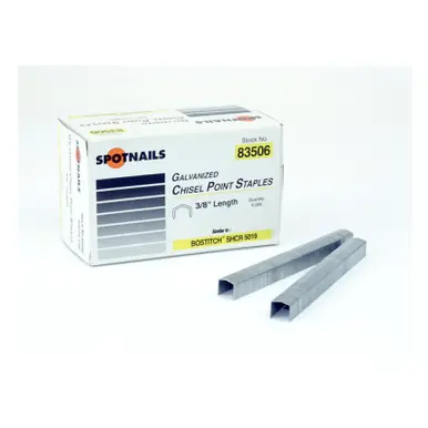 Spotnails 83506 - 3/8" Crown Fine Wire Staples - Similar to Bostitch SHCR5019