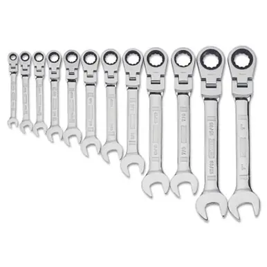 DeWalt DWMT19231 12-Piece Flex Head Ratcheting Wrench Set, SAE
