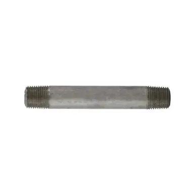 Midland Industries 52008 - Seamless Pipe Nipple, 1/8" MPT x 1/8" MPT, 4-1/2" L, Stainless Steel, SCH