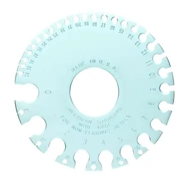 General Tools 20 Wire Gauge, 0- 36, Satin Finish