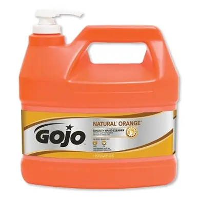 Gojo 0945-04 NATURAL ORANGE Smooth Hand Cleaner, 1 Gallon Pump Bottle