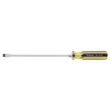 Stanley 66-160-A 100 Plus Standard Screwdriver, 3/8" x 15-1/4", Round Blade
